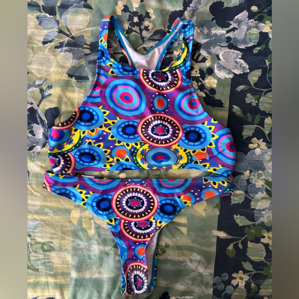 Colorful Patterned Bikini Set